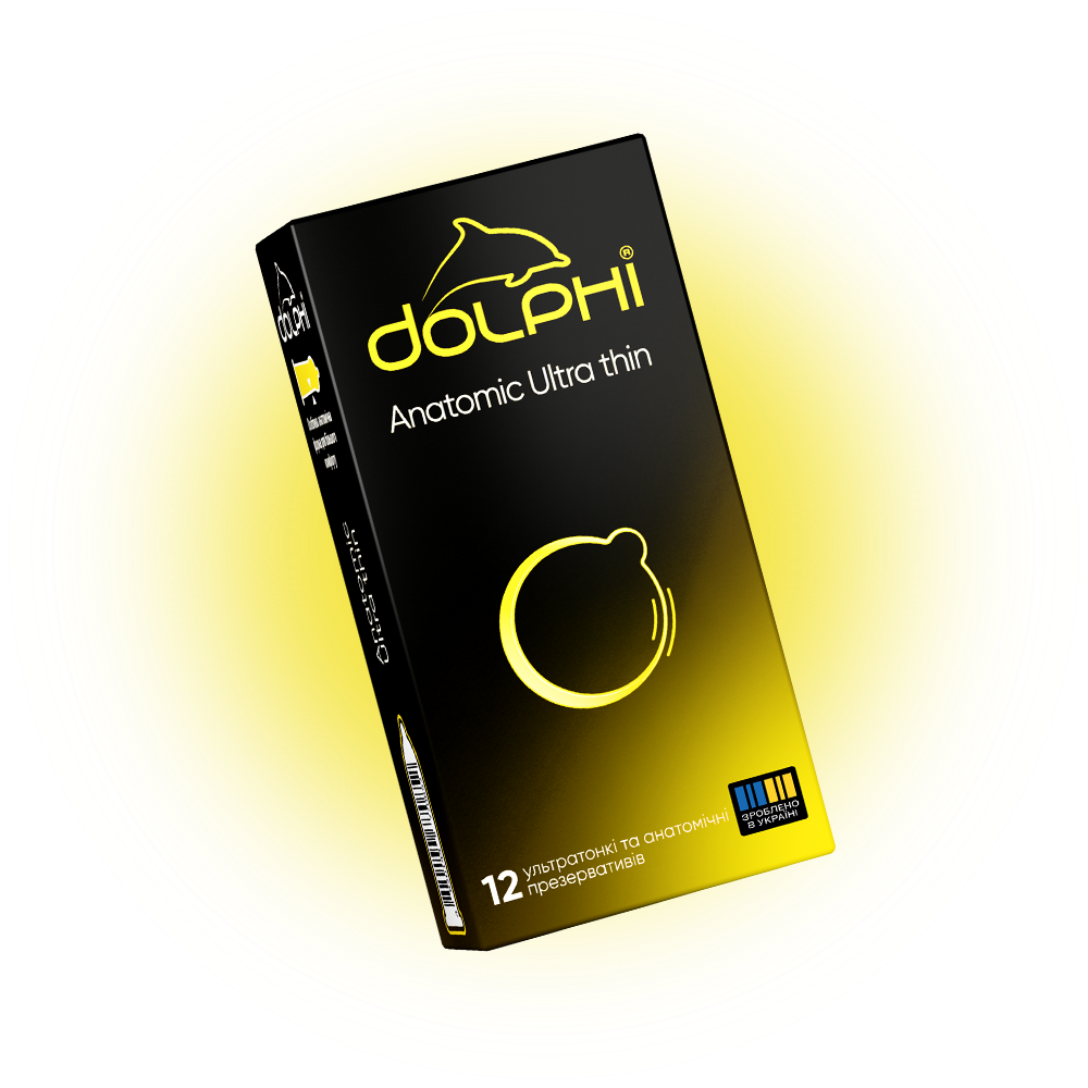 Презервативи Dolphi Anatomic Ultra Thin анатомічні, ультратонкі, 12 штук, фото 1
