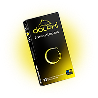 Презервативы Dolphi Anatomic Ultra Thin ультратонкие и анатомичные, 12 штук