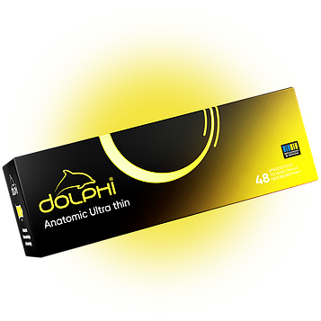 Презервативи Dolphi Anatomic Ultra Thin анатомічні, ультратонкі, 48 штук