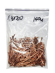 Цвях омiдненний 1,4х20 мм фасований по 100 г (Ведмідь)