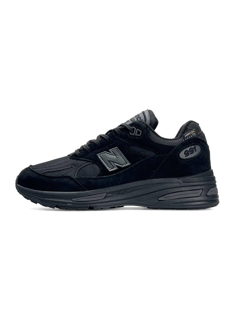 New Balance 991v2 All Black 44, фото 1
