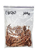 Цвях омiдненний 1,4х20 мм фасований по 100 г (Ведмідь)