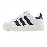 Adidas Superstar White Black Platform