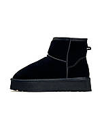 UGG Classic Mini Platform Black Fur