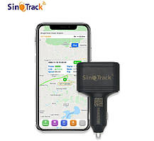 Автомобільний GPS-трекер SinoTrack ST-909 з прикурювачем USB Type-C, зарядний пристрій з SOS кнопкою та геозоною