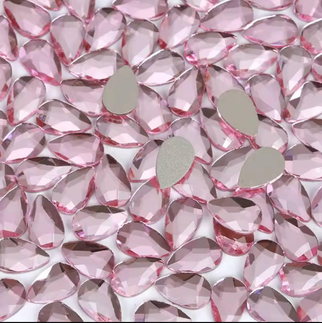 Стрази у формі краплі Lt. Rose Розмір 5х8мм. 1шт.