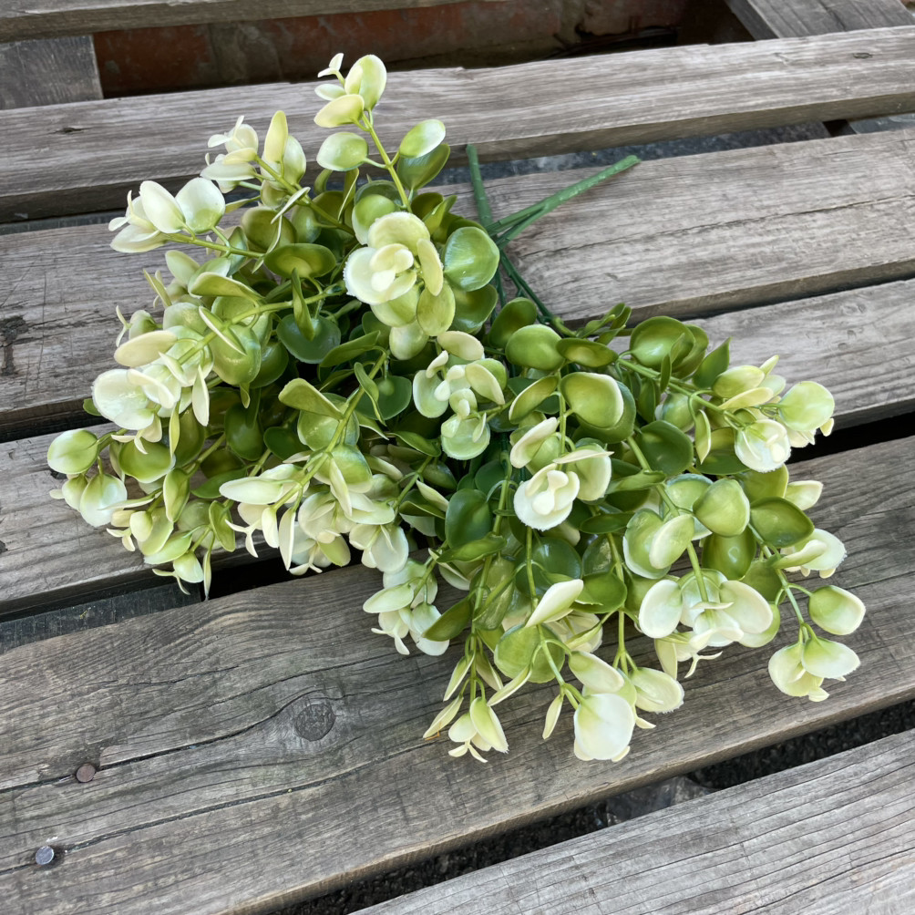 Штучні квіти Букет самшит пластик 34 см, фото 1