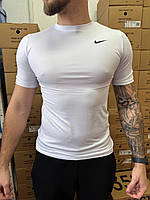 Компресійна футболка Nike Pro combat біла