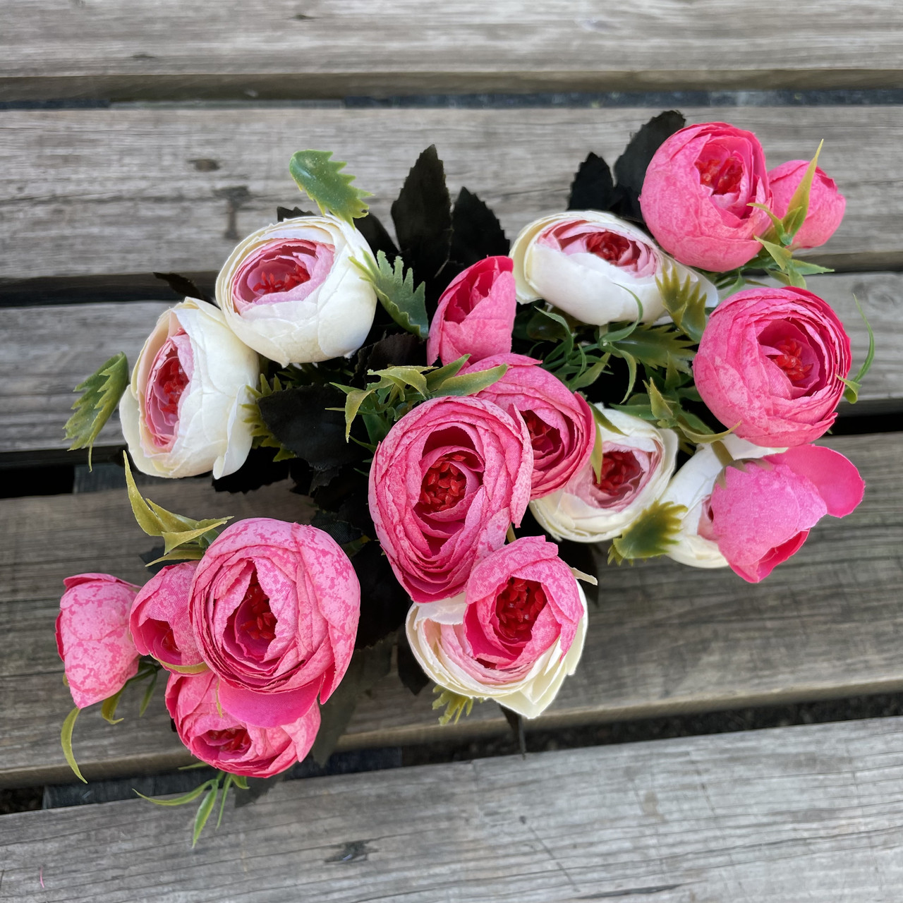 Штучні квіти Букет композиції ранзинкулюсів лютик. півонія 30 см, фото 1