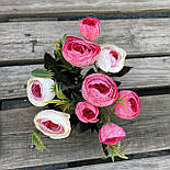 Штучні квіти Букет композиції ранзинкулюсів лютик. півонія 30 см, фото 2