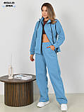 6544-29 Спортивний костюм жіночий тринитка на флісі норма (4 од: 44,46,48,50), фото 3