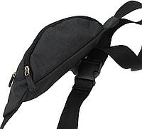 Універсальна сумка на пояс Wallaby чорна компактна бананка 1 л