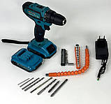 Акумуляторний шуруповерт-дріль Alfarid 24V 5A/h Li-Ion в кейсі, фото 10