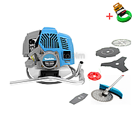 Бензиновая мотокоса Makita RBC-5400 LE для среза травы, Бензокоса Макита для грубого покоса