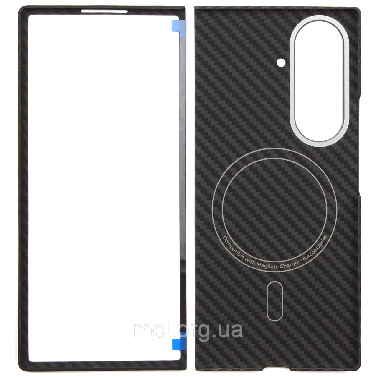 Карбоновий чохол для Samsung Galaxy Z Fold 7 (MagSafe) 600D Karbon case, фото 1
