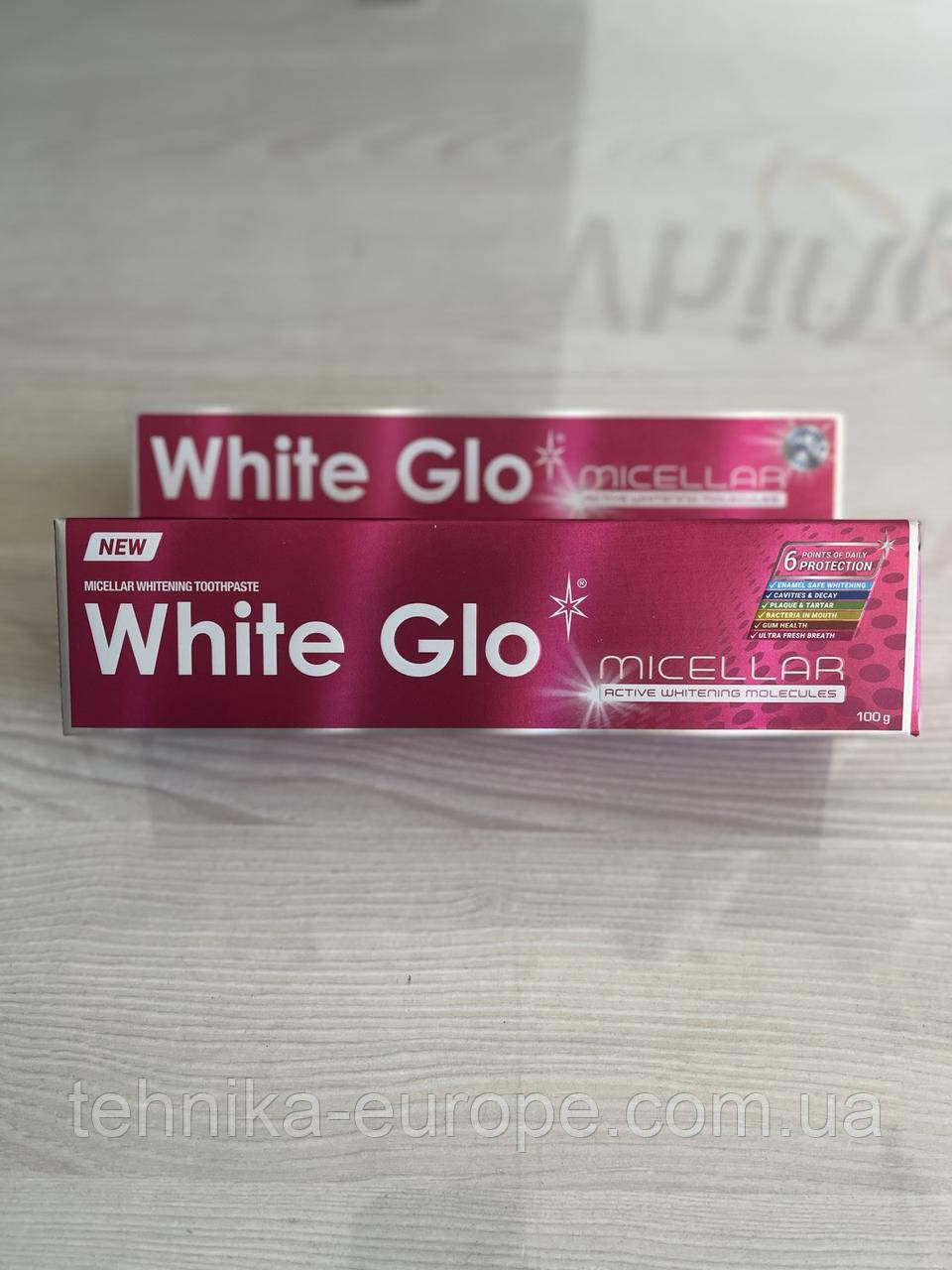 Відбілююча зубна паста White Glo micellar 100г		7010.1, фото 1