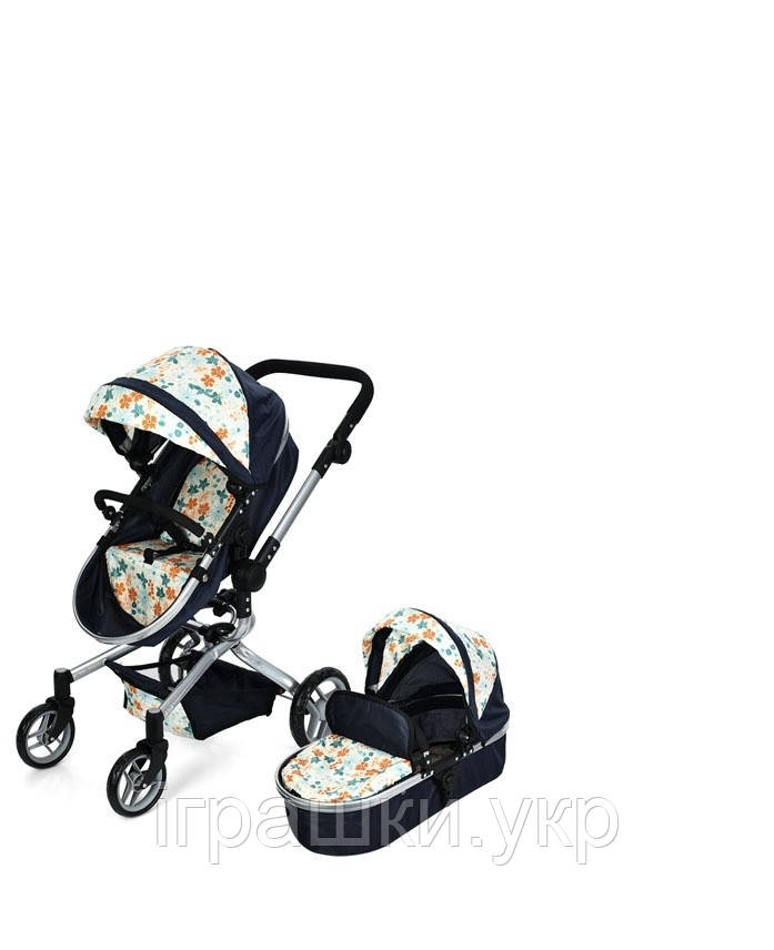 Коляска для ляльок Melogo 9695 синій, фото 1