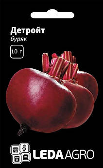 Насіння Буряку Детройт 10 г (Leda Agro), стабільний середньостиглий сорт для відкритого ґрунту