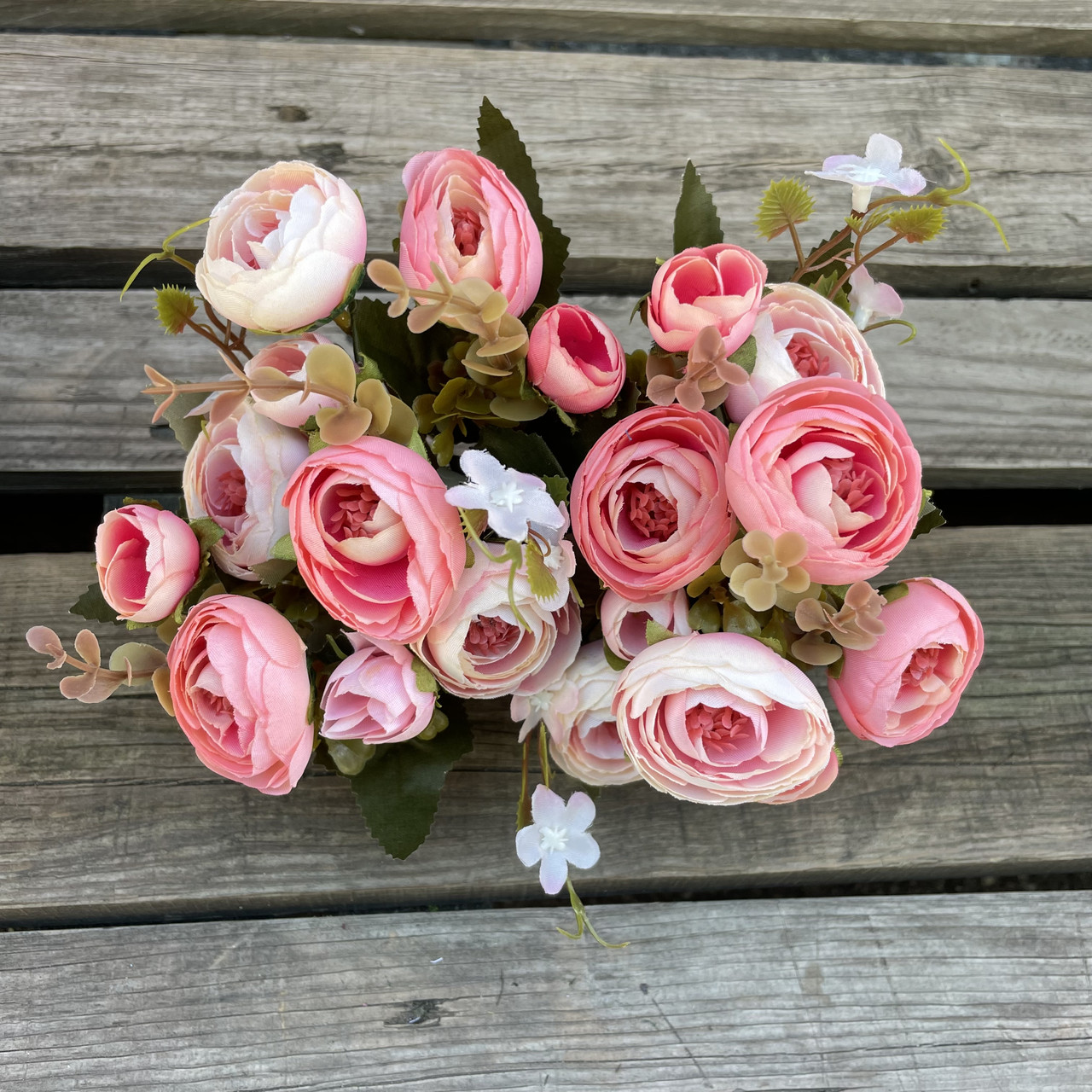 Штучні квіти Букет композиції ранзинкулюсів лютик. півонія 30 см, фото 1