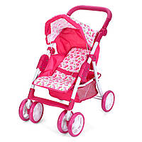 Коляска для ляльок Melogo 9352, малинова