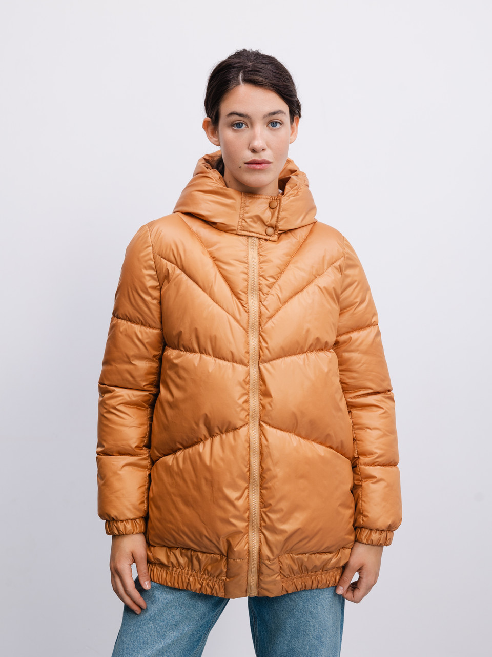 Модні жіночі куртки осінні  XS-L гірчичний, фото 1