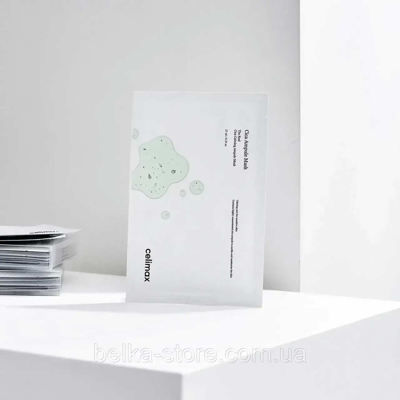 Заспокійлива тканинна з центолою азійською Celimax The Real Cica Calming Ampoule Mask, 27 ml, фото 1