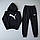 Спортивний Костюм на хлопчика 146-164 см 003640 Чорний, фото 2