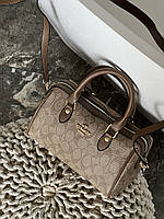 Coach Mini Rowan Crossbody  In Signature бежевий Є