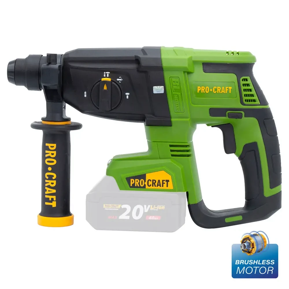 Акумуляторний перфоратор Procraft PHA40 (без АКБ і ЗП), фото 1
