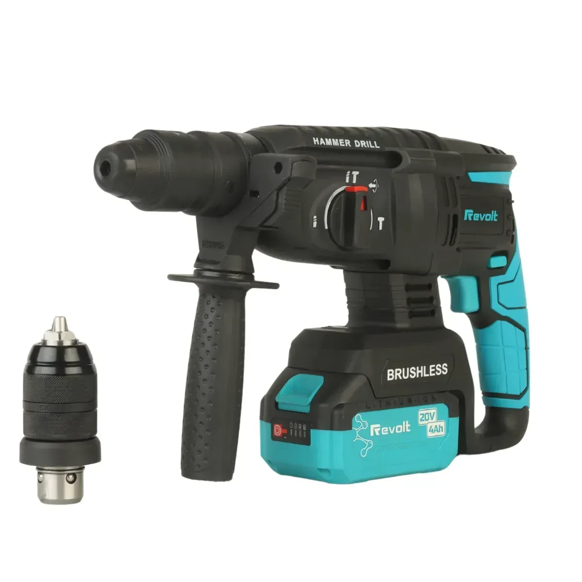 Акумуляторний перфоратор REVOLT RH 20/26-2 DFR (без АКБ і ЗП), фото 1