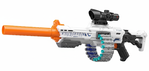 Автомат Nerf XH 920 з Оптичним Прицілом Механічний Бластер з М'якими Патронами 40шт, фото 1