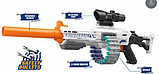 Автомат Nerf XH 920 з Оптичним Прицілом Механічний Бластер з М'якими Патронами 40шт, фото 4