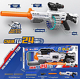 Автомат Nerf XH 920 з Оптичним Прицілом Механічний Бластер з М'якими Патронами 40шт, фото 3