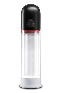 Вакуумна помпа NS Novelties Renegade з вібрацією, біла, 29.5 см