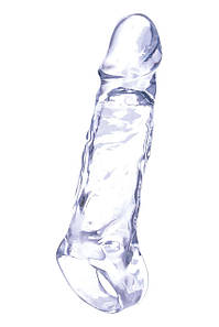 Насадка на пеніс подовжуюча NMC Ice Crystals Collection прозора, 16 см