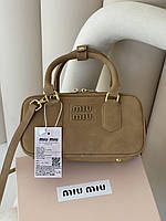 Жіноча сумка Miu Miu Arcadie Textile - Premium карамель Є