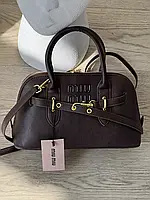 Miu Miu Aventure Nappa Leather medium size шоколад Є