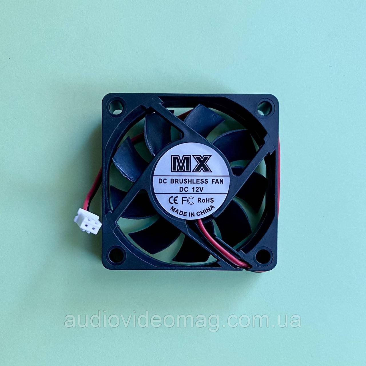 Вентилятор (кулер) 60х60х15 мм, 12V 0.18A, 2-pin роз'єм, фото 1