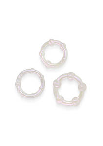 Набір ерекційних кілець NS Novelties Fantasia білий, 3 шт.