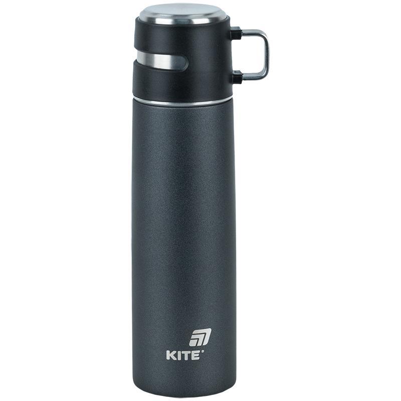 Термос Kite 500 мл чорний K25-1224-1, фото 1