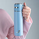 Термос Kite 500 мл Блакитний K25-1224-2, фото 5