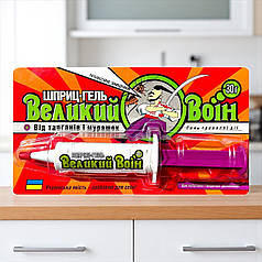 Інсектицид від тарганів та мурах  Великий Воїн шприц-гель, 30 г