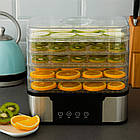 Сушарка для фруктів і овочів 5 ярусів Silver Love RB-912, електродегідратор із регулюванням температури, фото 2