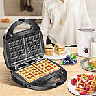 Вафельниця Hoffmans HM-3027 потужність 1000 Вт електроприлад для випікання хрустких венських вафель, фото 2