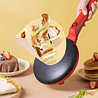 Заглибна млинниця електрична 20 см 600 Вт Patelnya, антипригарна поверхня для швидкого приготування, фото 2