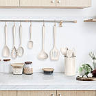 Набір кухонного приладдя 21 предмет GT-259 чорний, ложки, лопатки та віночки в підставці, фото 8