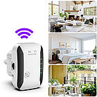 Підсилювач Wi-Fi сигналу LV-WR29 з вилкою для розетки компактний репітер бездротової мережі будинку, фото 6