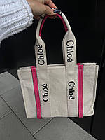 Chloe Woody Beige Short Strap