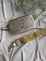 Marc Jacobs Gold Shine Logo 20x12x7