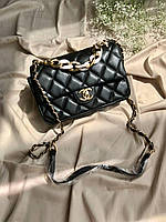 Chanel Black/Gold/Beige Chain 25х16х6